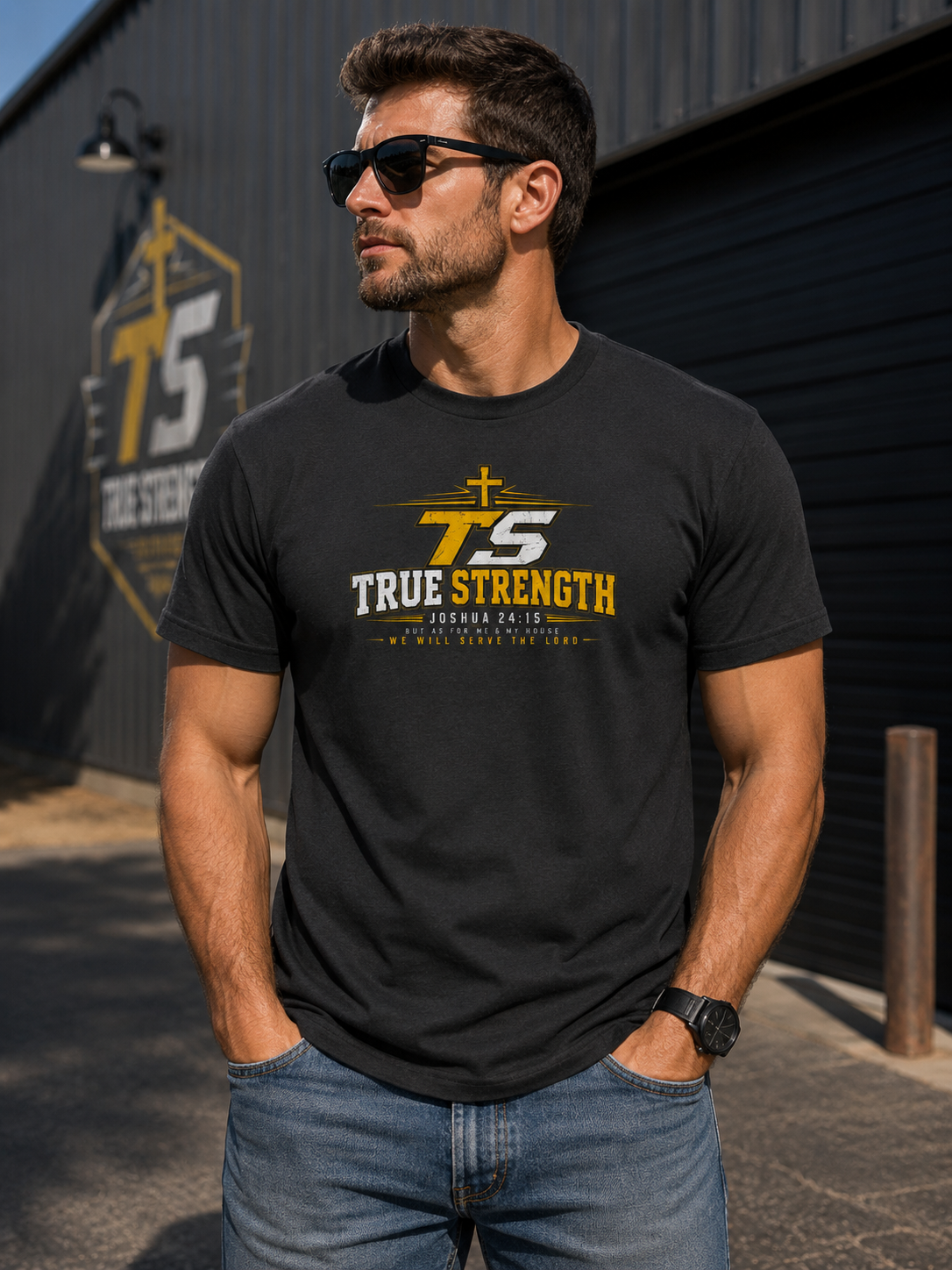 True Strength — Fathers Build Nations Tee