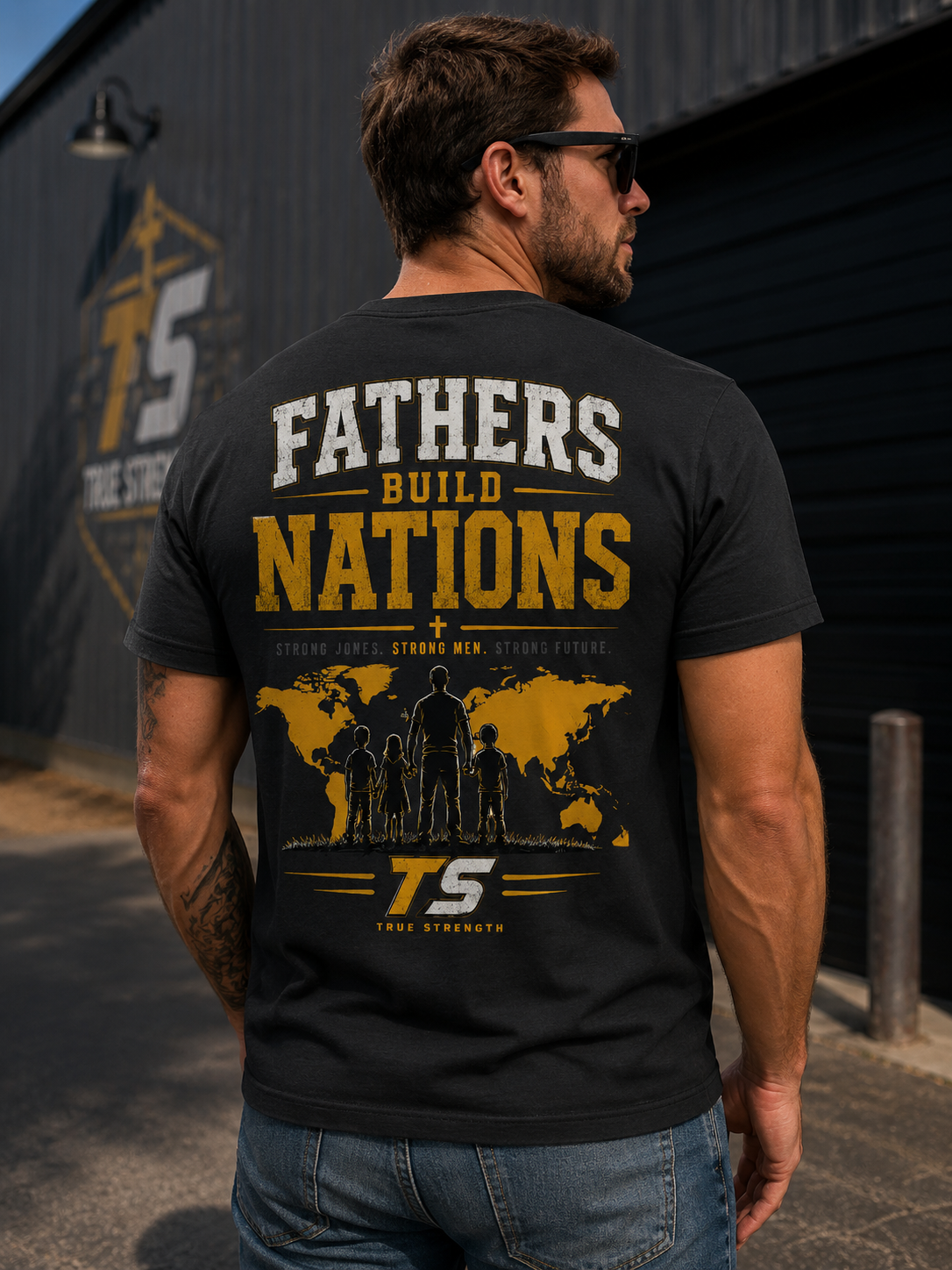 True Strength — Fathers Build Nations Tee