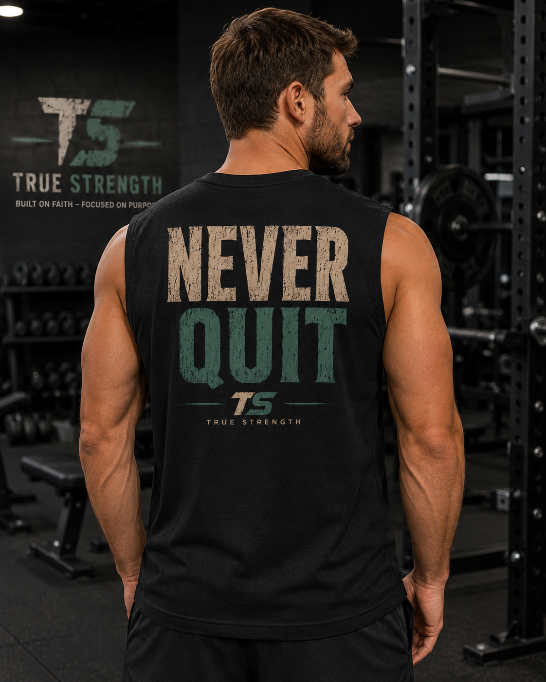 True Strength — Never Quit Muscle Tank