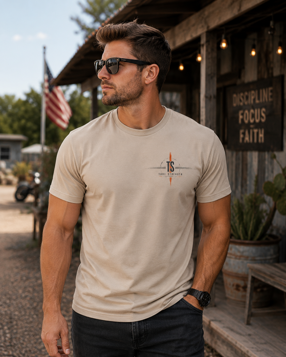 True Strength — The Line Has Been Drawn Tee