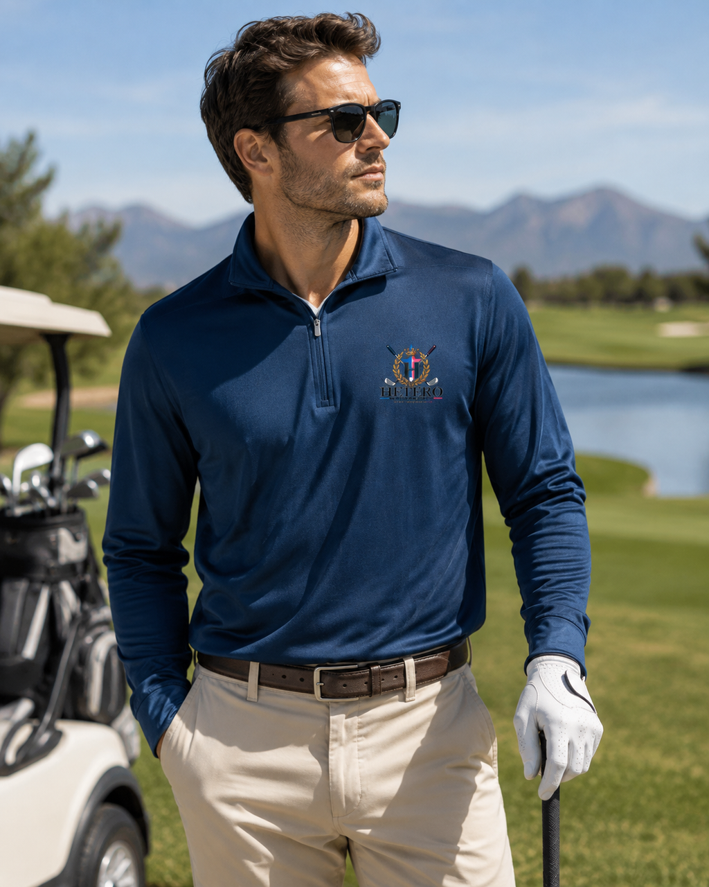 Hetero By Design — Straight Golf Performance Quarter-Zip