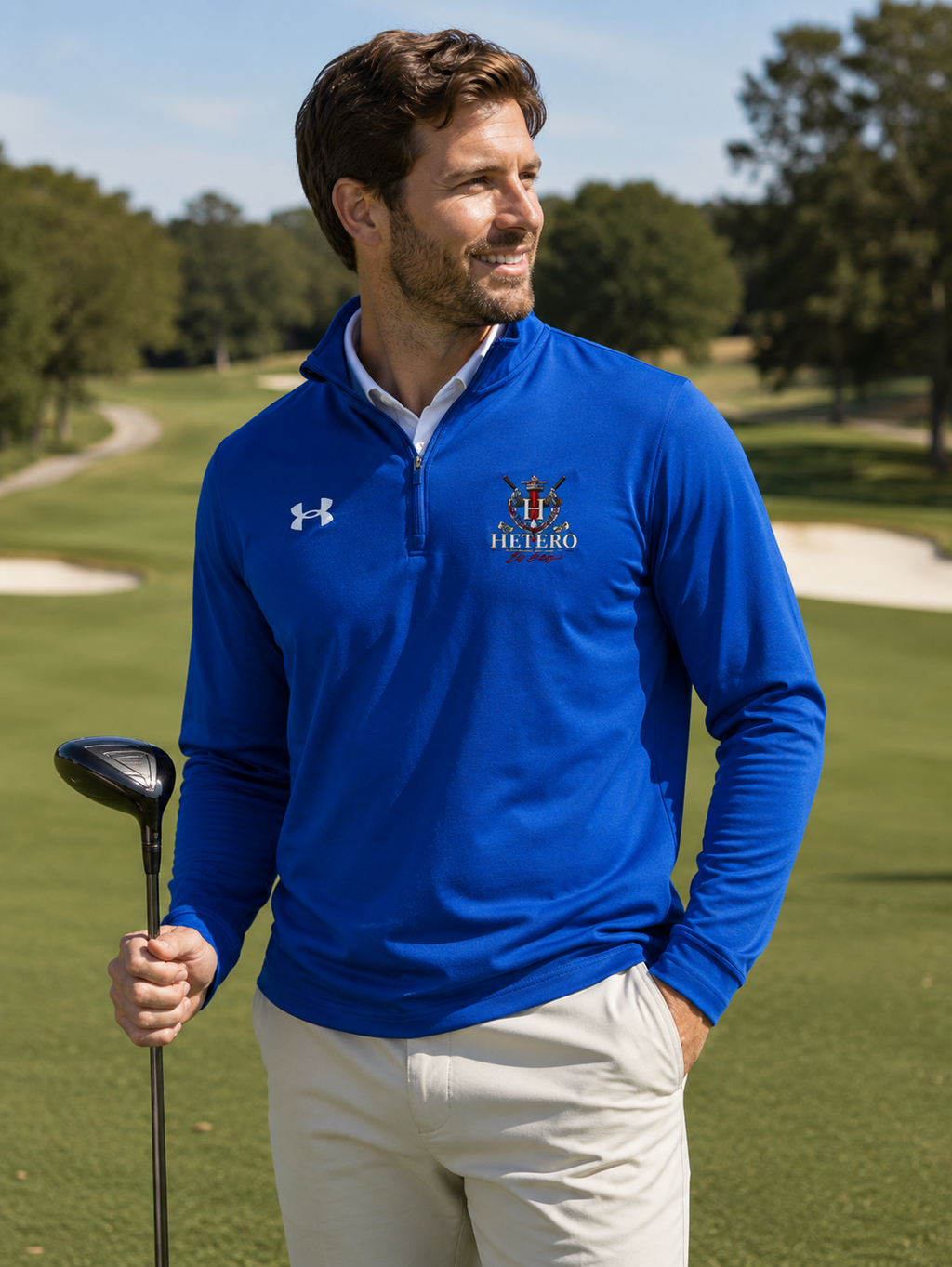 Hetero By Design — Straight Golf UA Elite Quarter-Zip