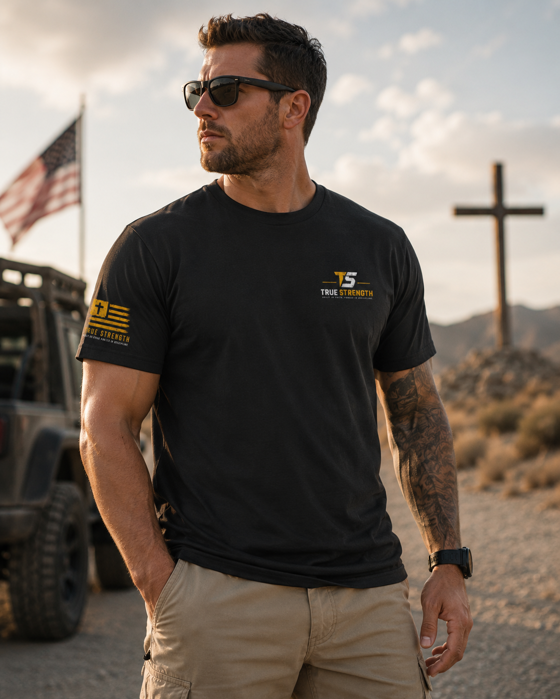 True Strength — Faith & Freedom Tee