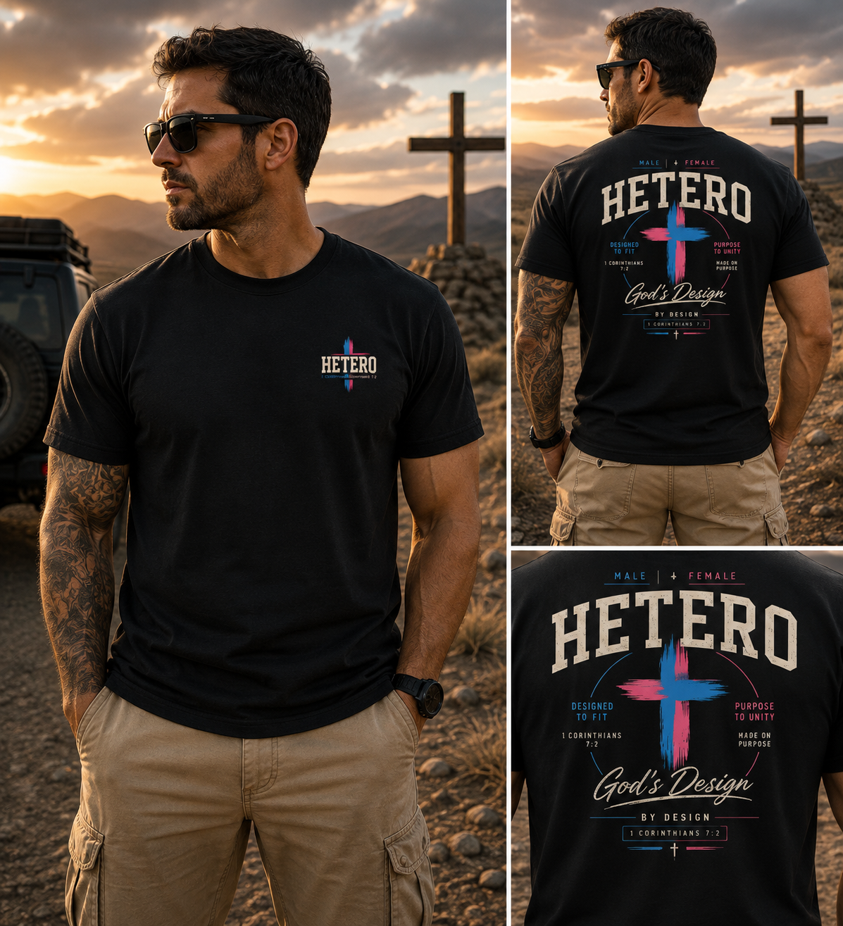 Hetero By Design — God’s Design Tee
