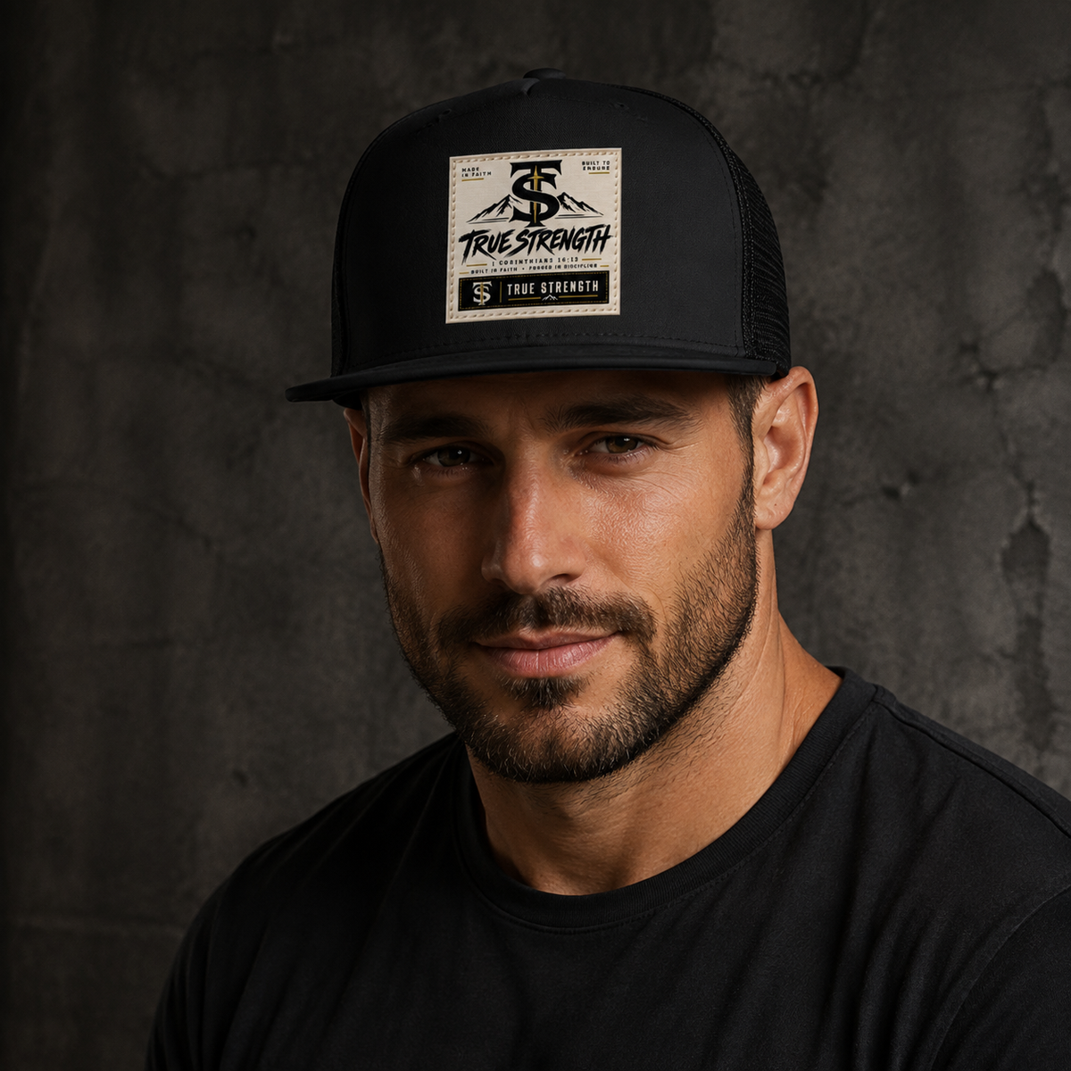 True Strength Built in Faith Trucker Hat
