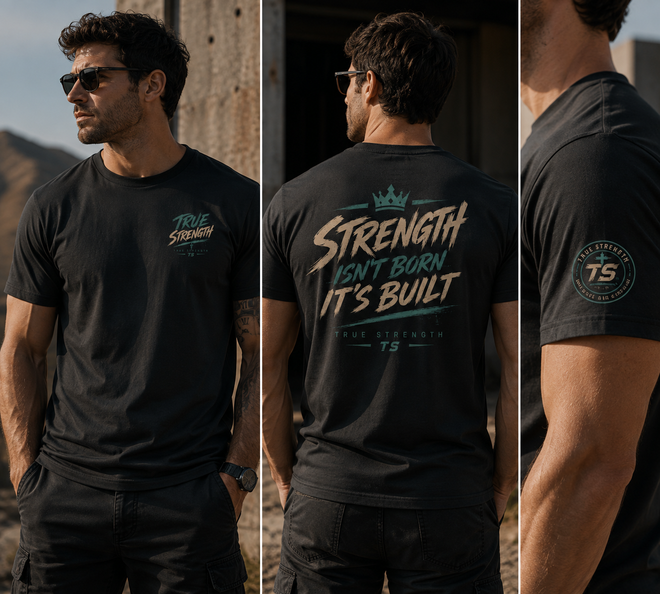True Strength — Built, Not Born Tee