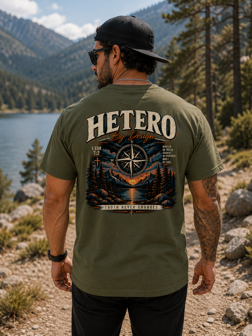 Hetero By Design — True North Graphic Tee