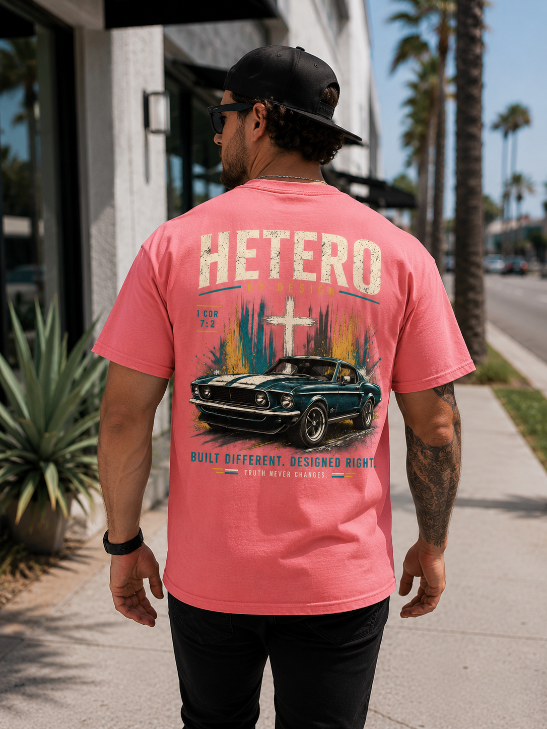 Hetero By Design — Built Different Muscle Tee