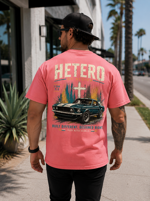 Hetero By Design — Built Different Muscle Tee
