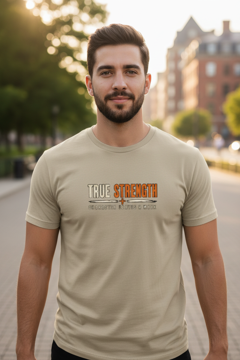 True Strength — Character Leaves a Mark Tee